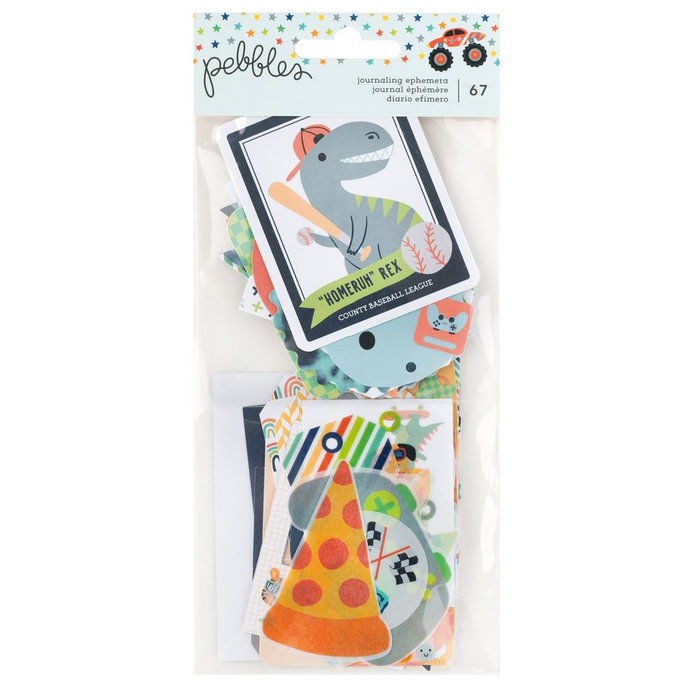 Pebbles Cool Boy - Journalling Ephmera