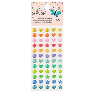 Pebbles Cool Girl - Enamel Stickers