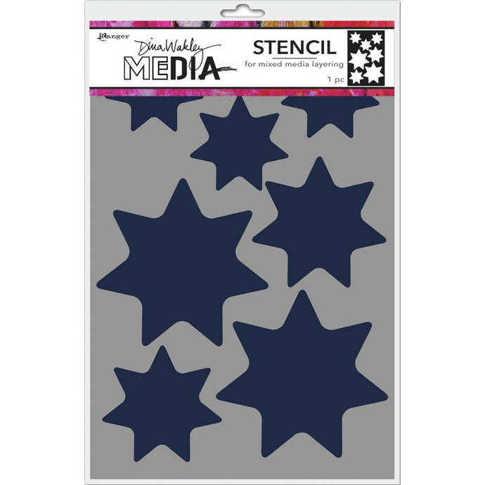 Dina Wakley Media Stencils - Giant Stars