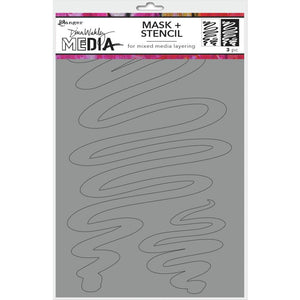 Dina Wakley Stencil + Mask - Meanderings