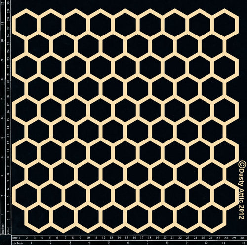 Dusty Attic Chipboard - Honeycomb Medium