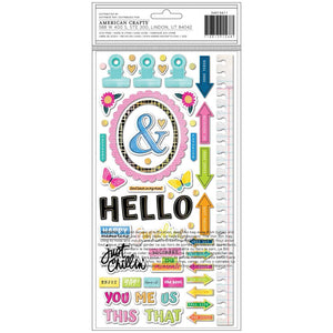 Vicki Boutin - Sweet Rush - The Sweet Life - Foil Chipboard Stickers
