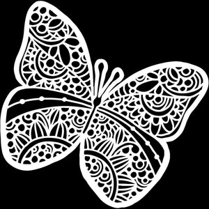 The Crafters Workshop 12 x 12 Stencil - Sunny Butterfly