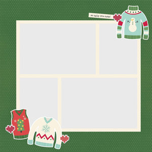 Simple Stories - 12 x 12 Simple Set - Ugly Christmas Sweater