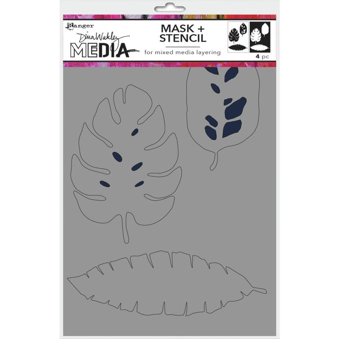 Dina Wakley Mask + Stencil - Tropical