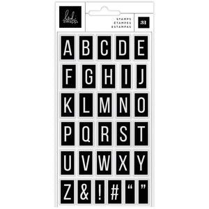 Heidi Swapp - Care Free - Clear Alphabet Stamps