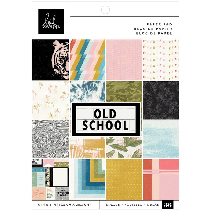 Heidi Swapp Old School - 6 x 8 Paper Pad