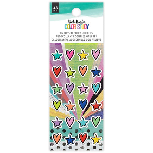 Vicki Boutin Color Study Embossed Puffy Stickers